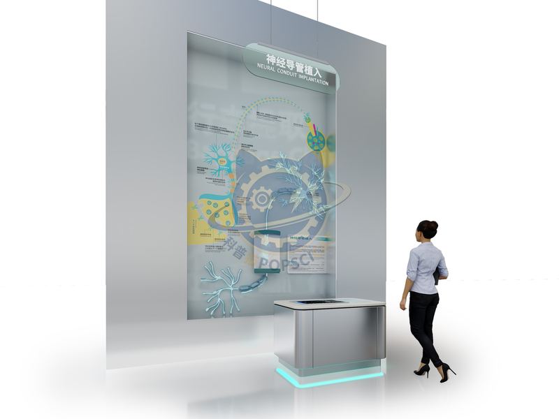 Neural conduit implantation — Life Science & Health exhibit for science museums