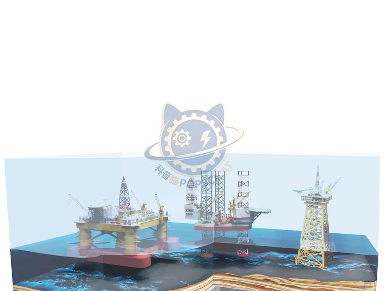 Offshore drilling platform — Earth & Ecology exhibit for science museums