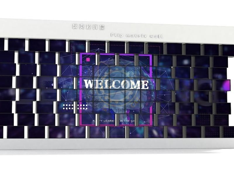 Page flipping matrix screen
