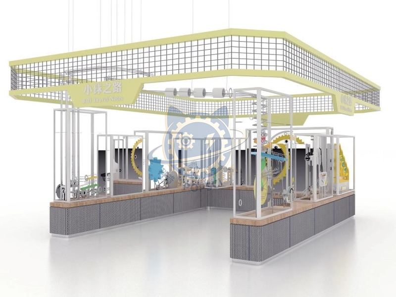 The Path of the Ball — Basic Science exhibit for science museums
