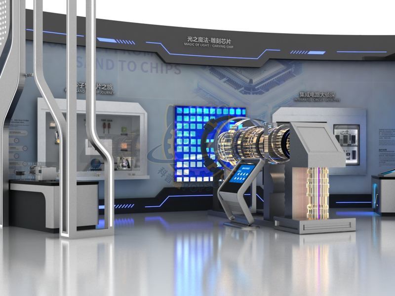 Photolithography magic — Digital & AI exhibit for science museums