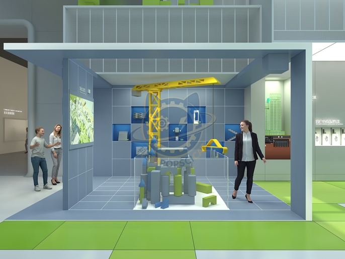 prefabricated building — Technology & Everyday Life exhibit for science museums