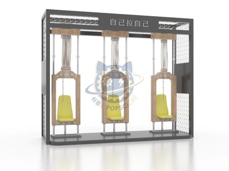 Pull yourself — Basic Science exhibit for science museums