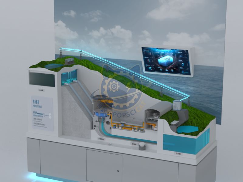 Pumped-storage hydroelectricity — Frontier Technology exhibit for science museums