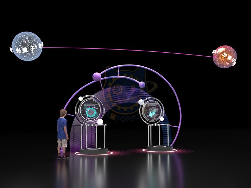 quantum entanglement — Frontier Technology exhibit for science museums