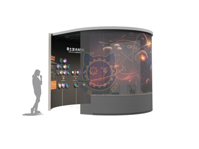 Rare earth luminescent materials — Frontier Technology exhibit for science museums