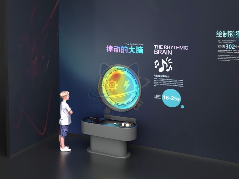 Rhythmic brain — Digital & AI exhibit for science museums