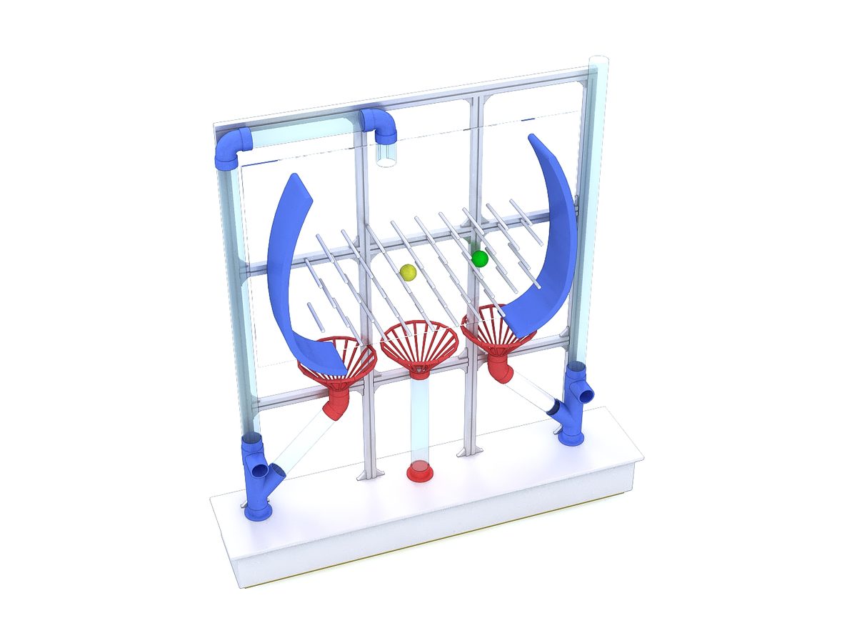 Rolling Ball Probability — Children's Discovery exhibit for science museums