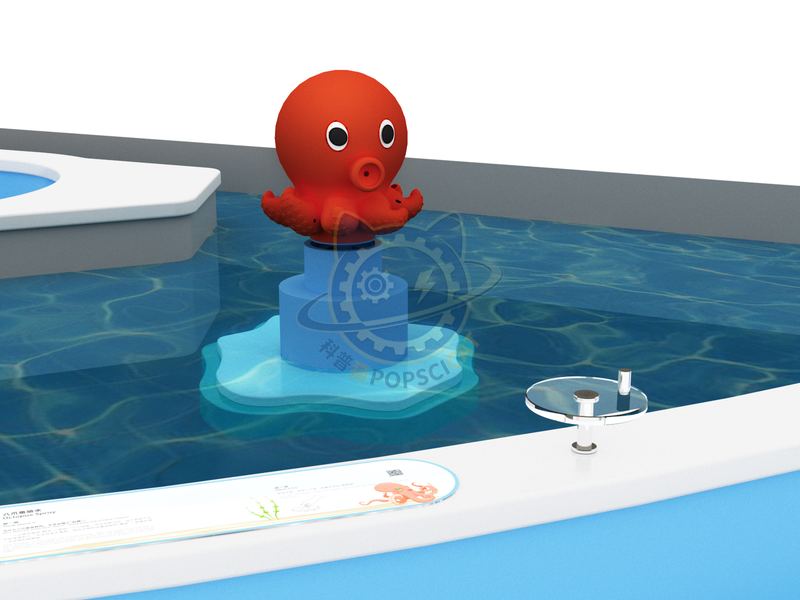 Seaside Adventure - Octopus Splashing Water — Basic Science exhibit for science museums