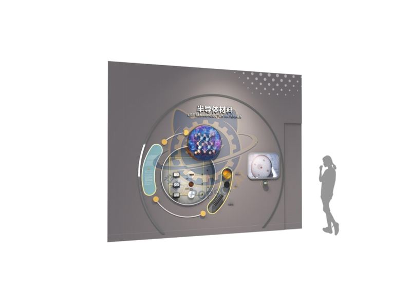 semiconductor material — Frontier Technology exhibit for science museums