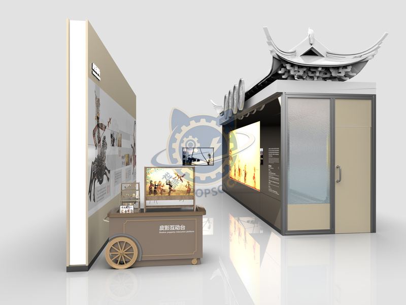 Shadow puppetry theater — Digital & AI exhibit for science museums