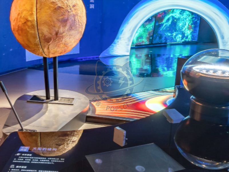 The structure of the sun — Basic Science exhibit for science museums