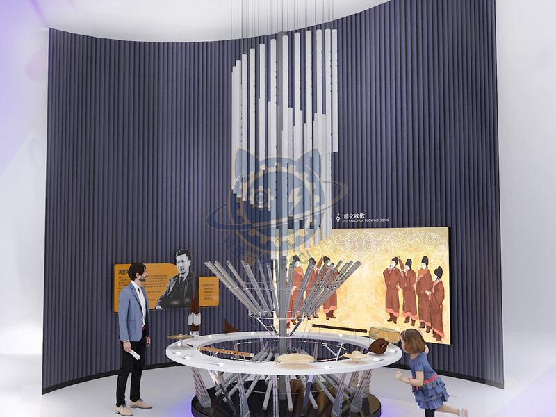 Super Blowing Song — Basic Science exhibit for science museums