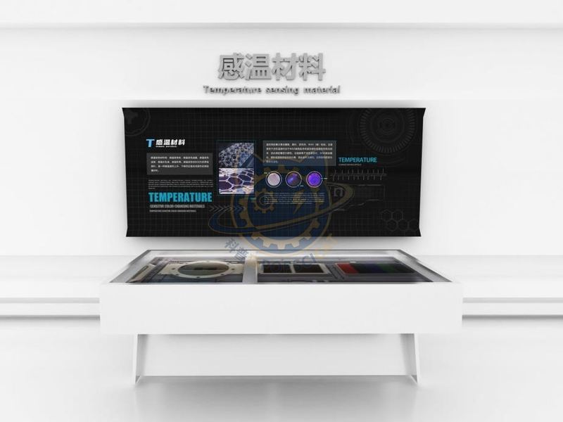 Temperature sensing material — Technology & Everyday Life exhibit for science museums