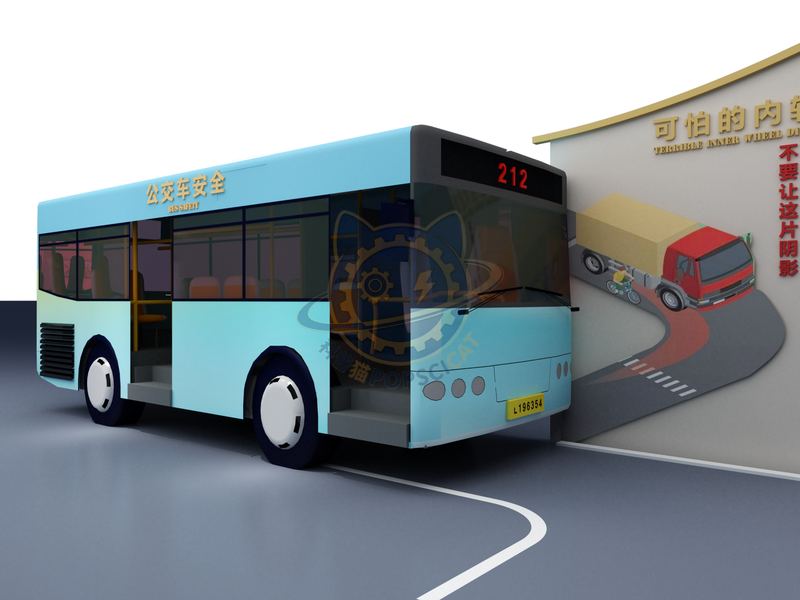 The terrible wheel difference in bus safety — Safety & Emergency exhibit for science museums