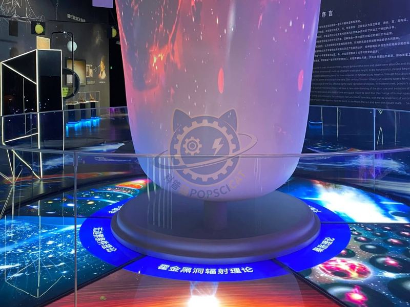 Theory of the origin of the universe — Basic Science exhibit for science museums