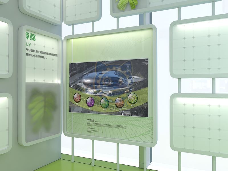 Three dimensional green system — Technology & Everyday Life exhibit for science museums
