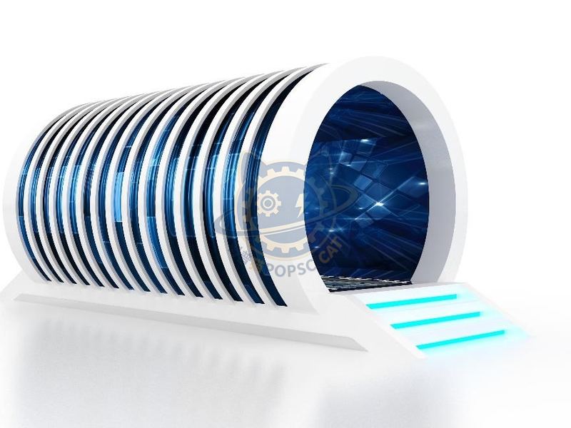 time tunnel — Basic Science exhibit for science museums