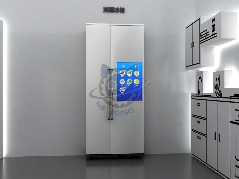 Traceable refrigerator — Technology & Everyday Life exhibit for science museums