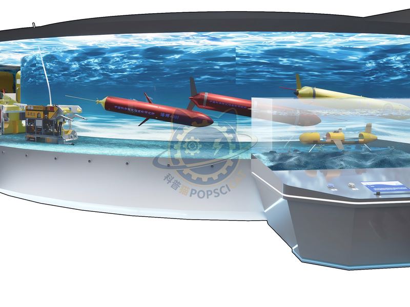 Underwater Glider — Earth & Ecology exhibit for science museums