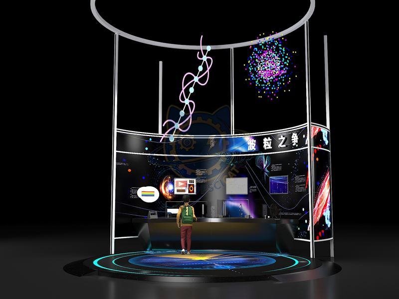 The War of Waves and Grains — Frontier Technology exhibit for science museums
