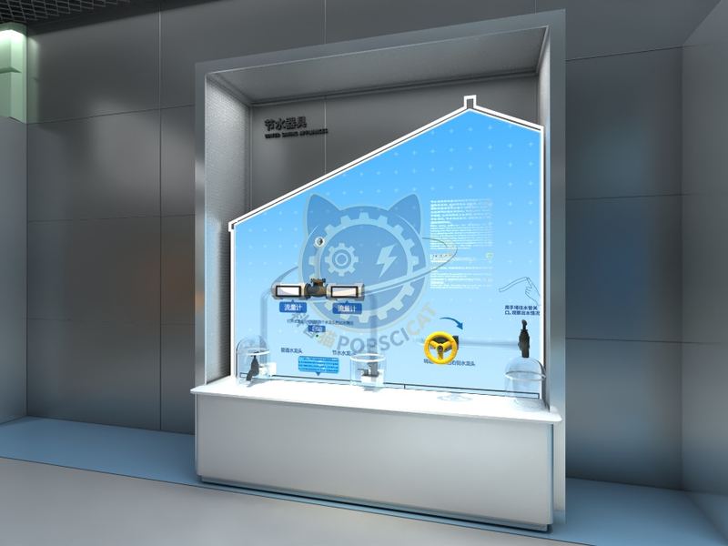 Water saving appliances — Technology & Everyday Life exhibit for science museums