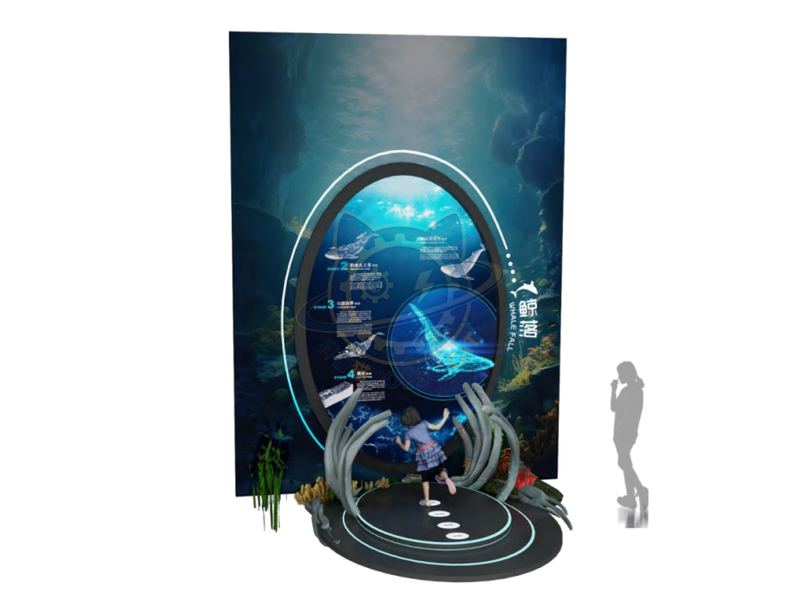 Whale landing — Earth & Ecology exhibit for science museums