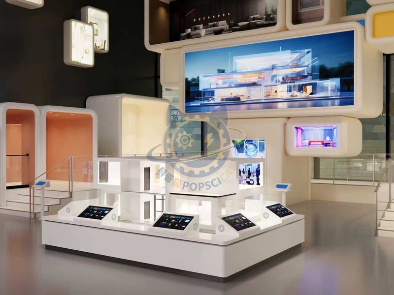 Whole house intelligent model — Digital & AI exhibit for science museums