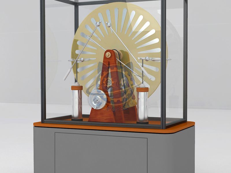 Wimhus starter motor — Basic Science exhibit for science museums