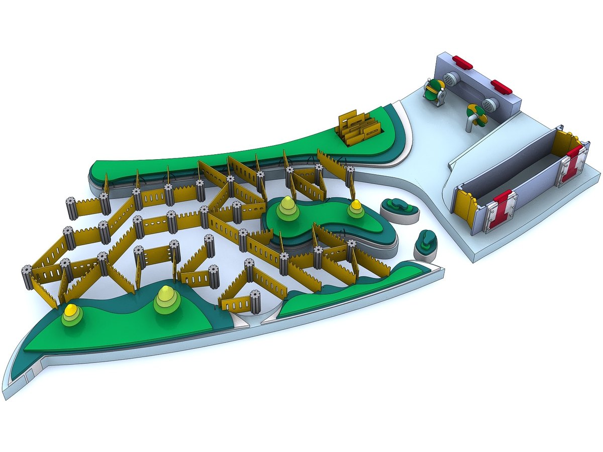 Insert-a-Plate Flow Wall — water play element
