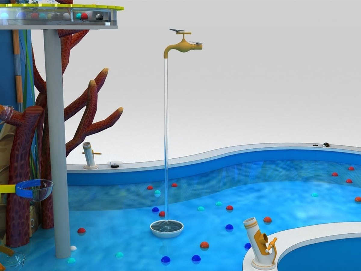 Mystery Tap — water play element