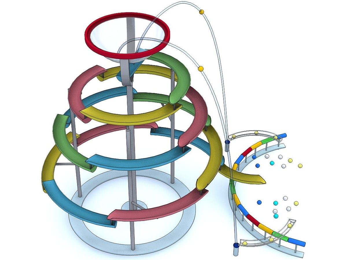 Step Cascade Tower — water play element