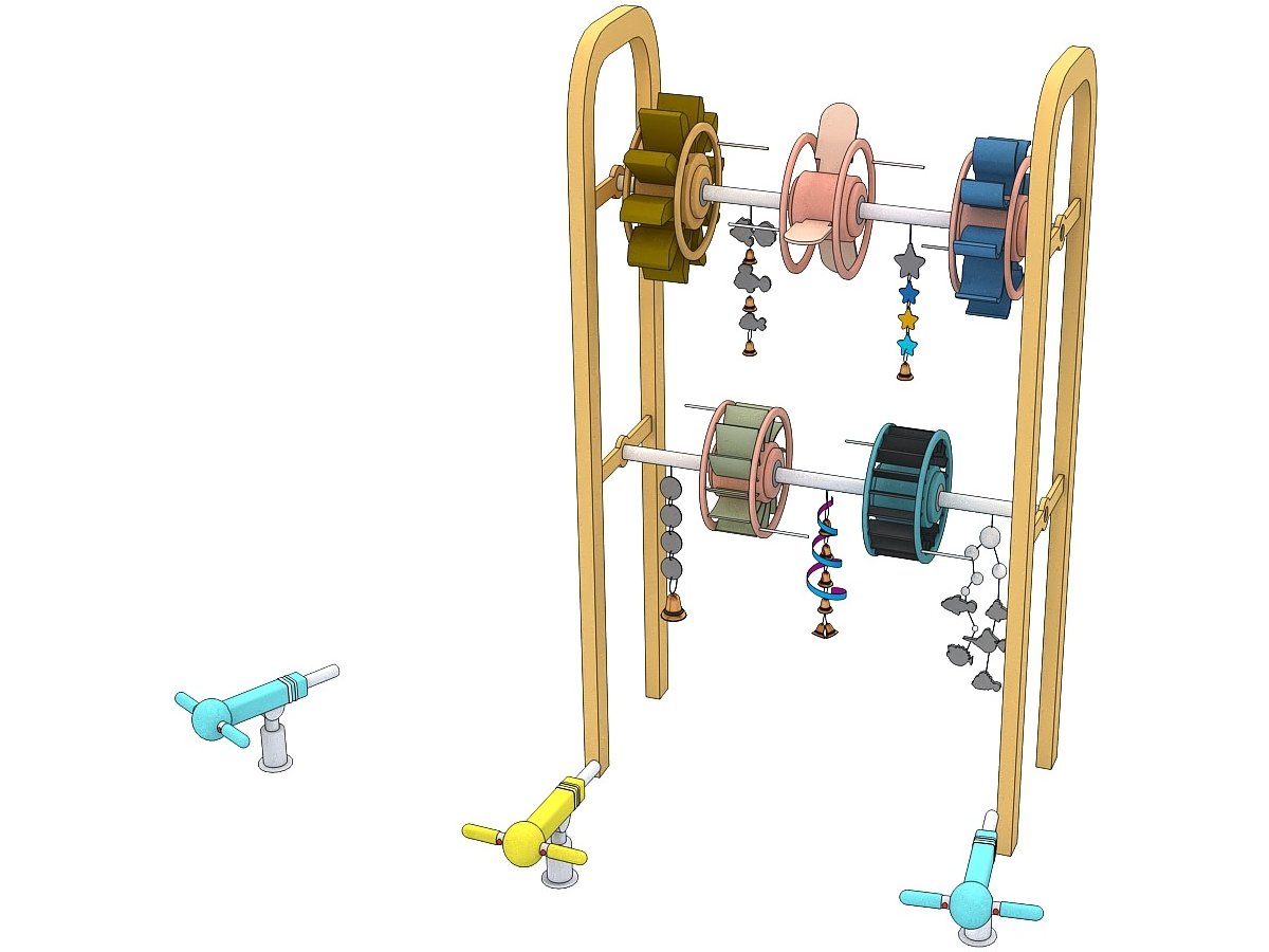Water Bell Wheel — water play element